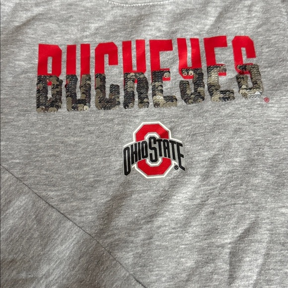 Gray Ohio State Buckeyes Kids Sweatshirt - Picture 2 of 2